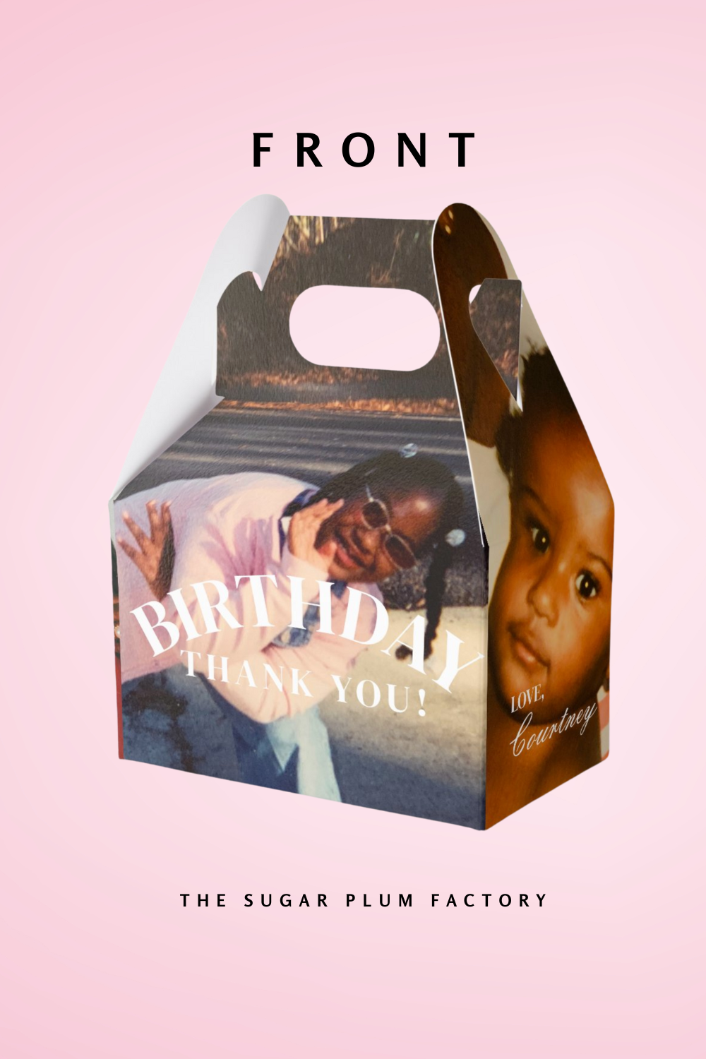 Custom Party Favor Gable Box- Set of 10 – The Sugar Plum Factory