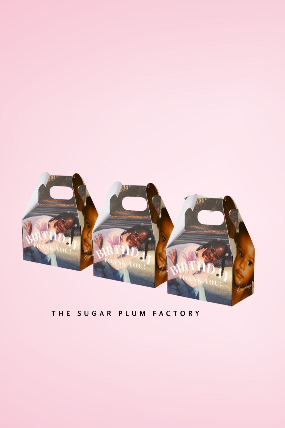 Custom Party Favor Gable Box- Set of 10