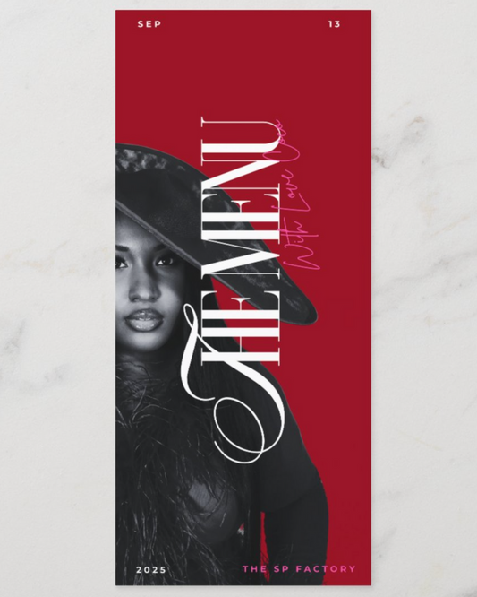 Custom Event Menu Template (Editable in Canva- Instant Download)