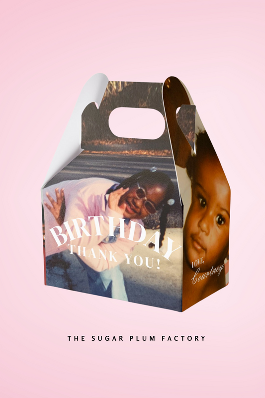 DIY Custom Pary Favor Box Template (Editable in Canva- Instant Download)
