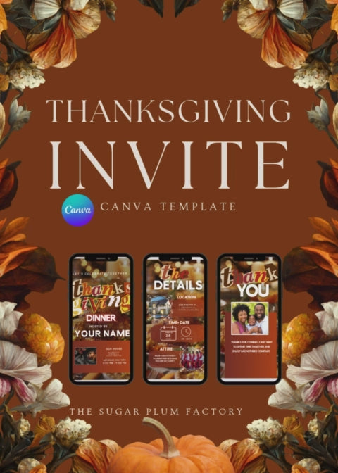 Thankgiving Canva Digital Template